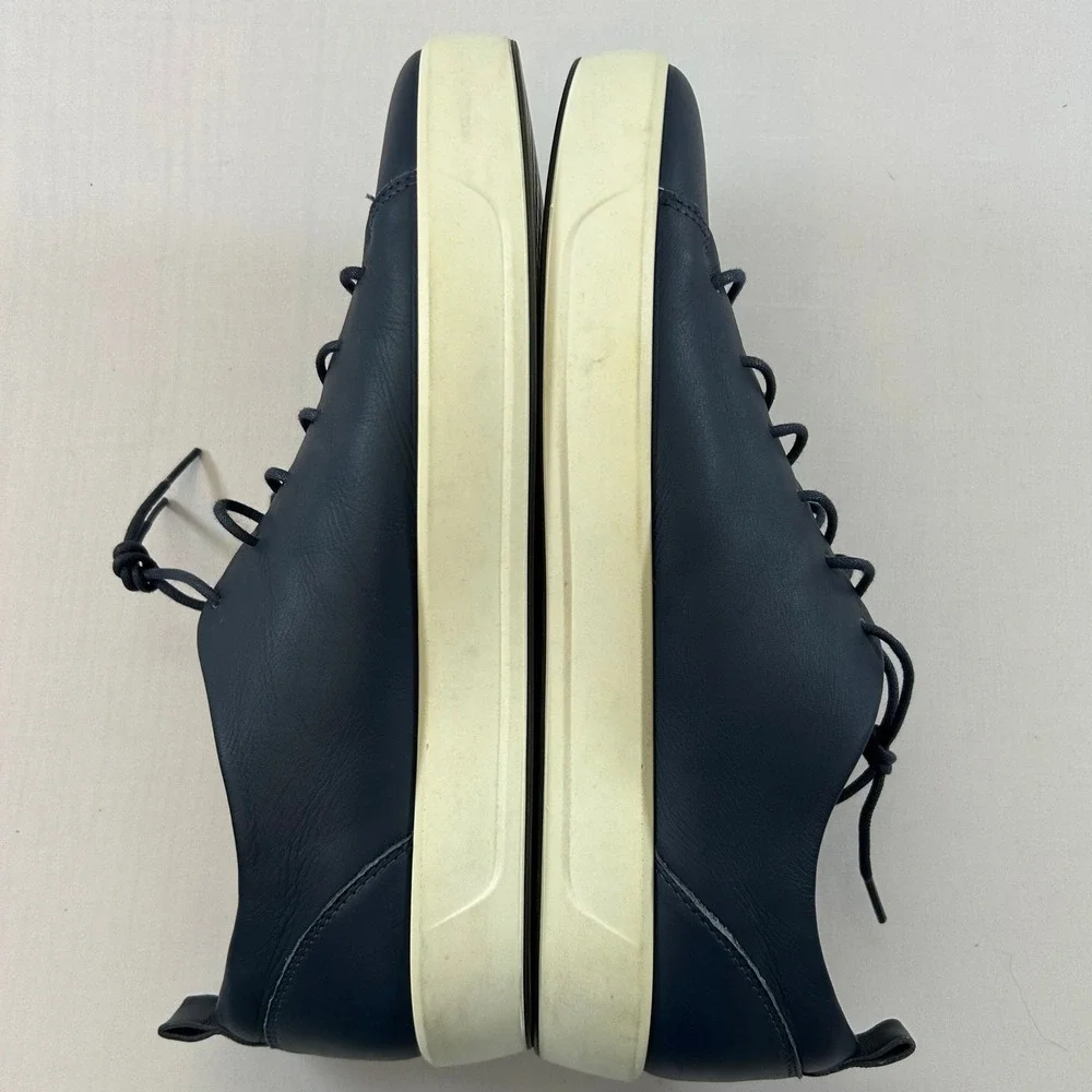 ECCO Soft 8 DriTan Sneakers Men 12 Navy Leather Comfort Casual Shoes 45099401038